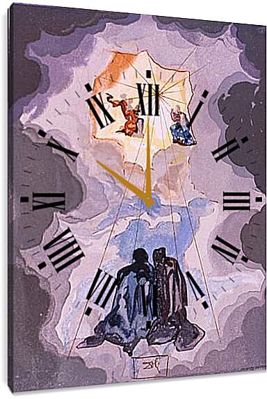 Часы картина - Dante in Ecstasy. Сальвадор Дали