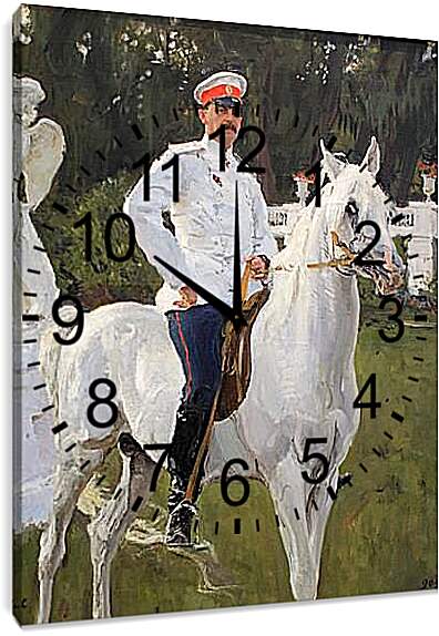 Часы картина - Портрет князя Феликса Юсупова. Валентин Александрович Серов