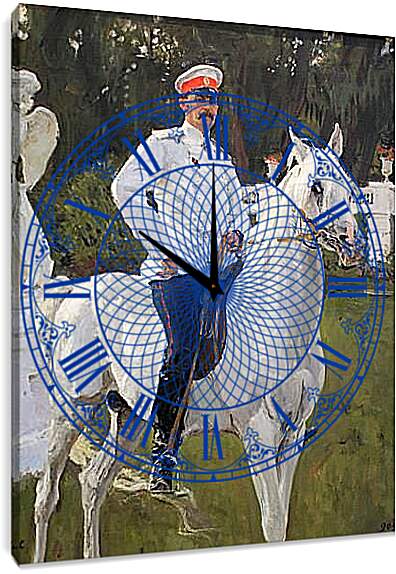 Часы картина - Портрет князя Феликса Юсупова. Валентин Александрович Серов