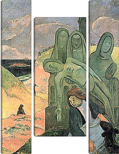 Модульная картина - Le Christ vert ou Calvaire breton. Поль Гоген