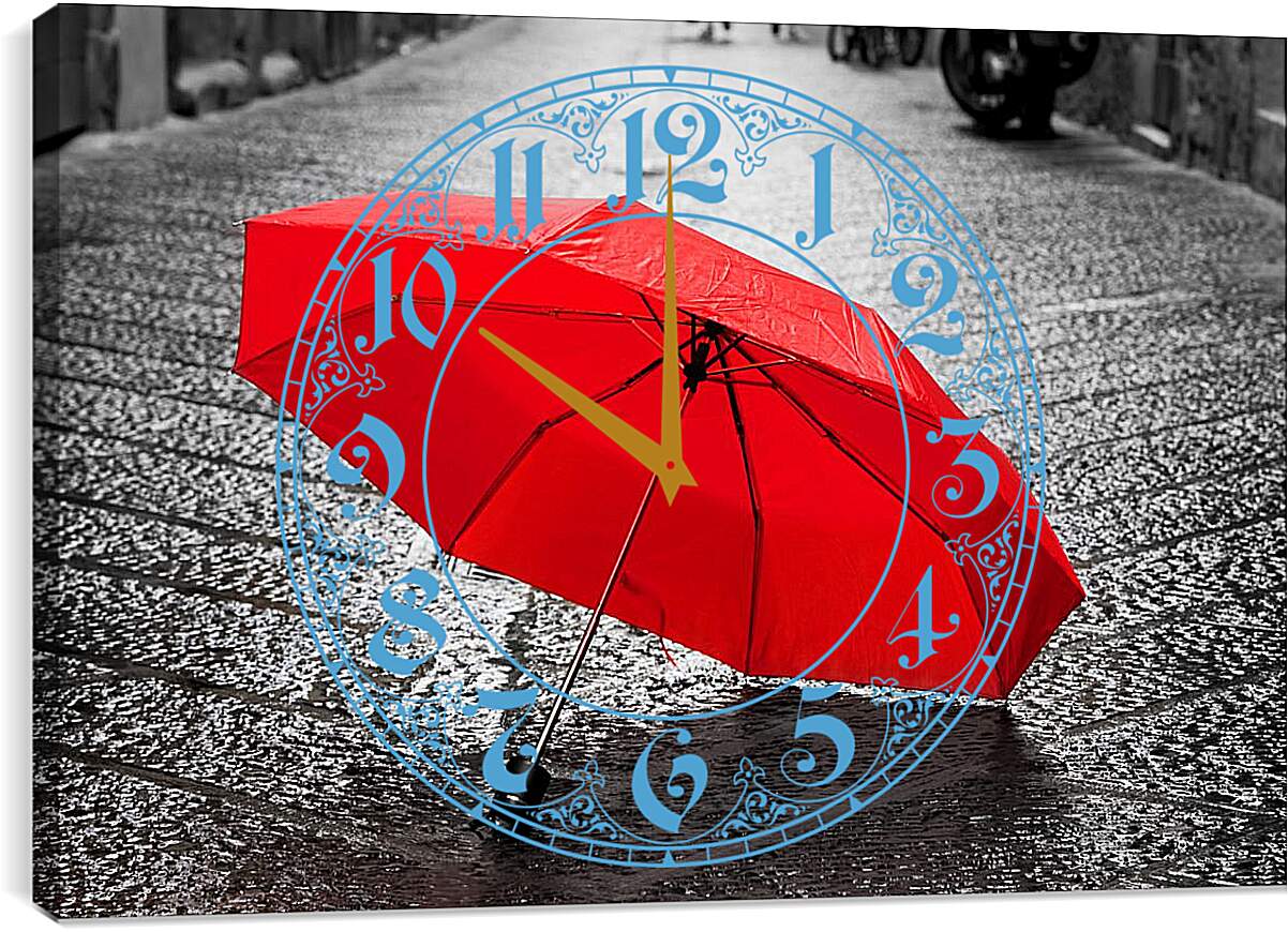 Часы картина - Зонт