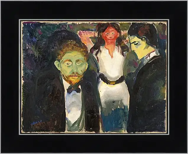 Картина в раме - Jealousy. Ревность. Эдвард Мунк