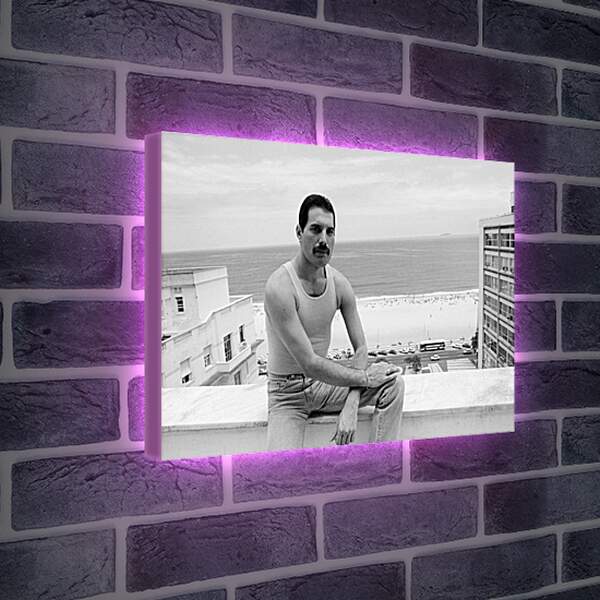 Лайтбокс световая панель - Freddie Mercury Rio de Janeiro 1985