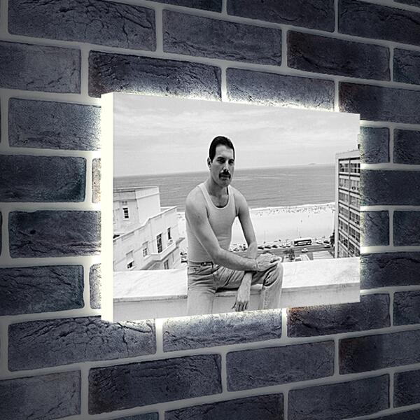 Лайтбокс световая панель - Freddie Mercury Rio de Janeiro 1985