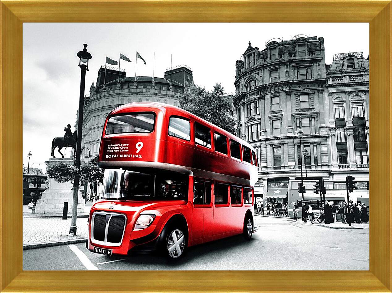 Картина в раме - London Bus