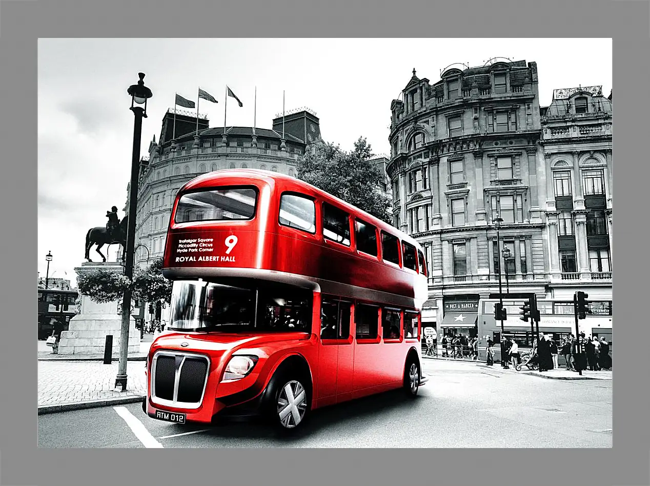 Картина в раме - London Bus