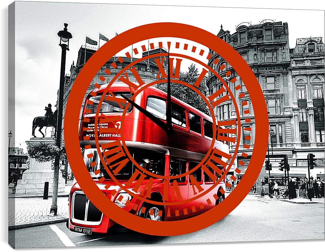 Часы картина - London Bus