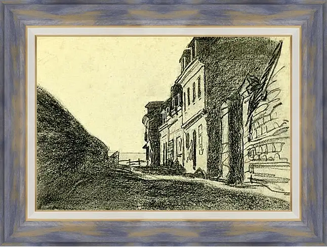 Картина в раме - Maisons pres de la mer. Клод Моне