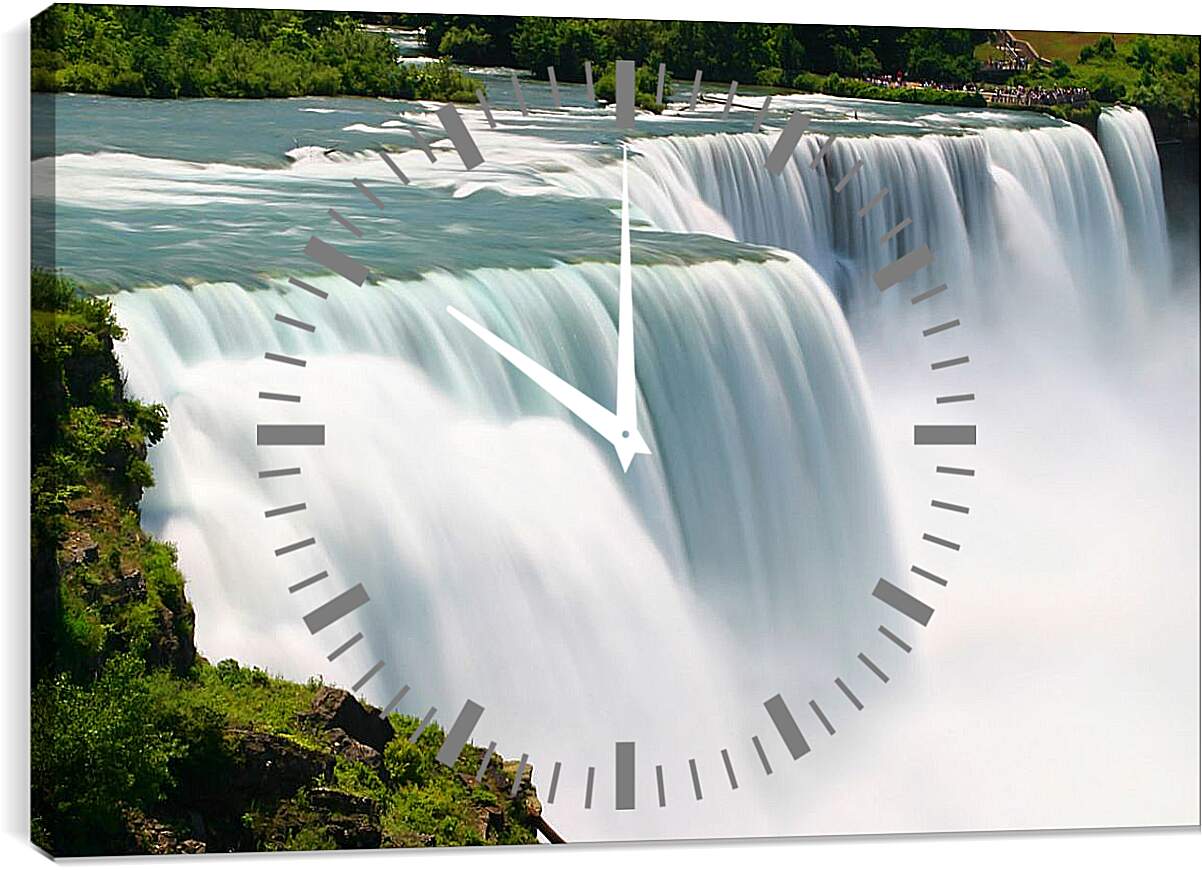 Часы картина - Водопад