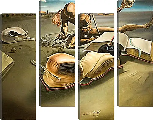 Модульная картина - Book Tranforming Itself Into a Book. (Книга, превращающаяся в книгу) Сальвадор Дали
