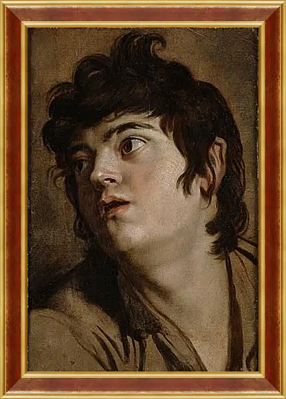 Картина в раме - Head of a Young Man. Питер Пауль Рубенс