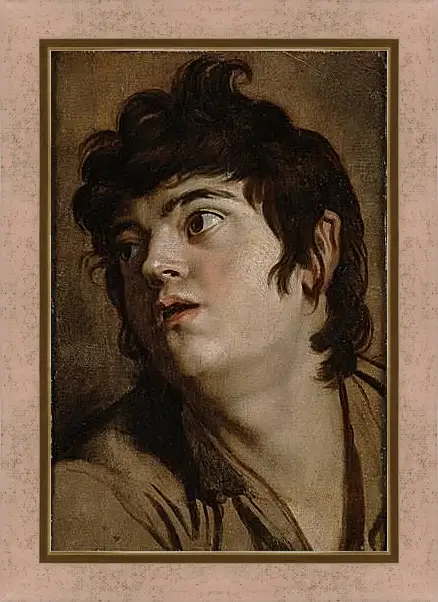 Картина в раме - Head of a Young Man. Питер Пауль Рубенс