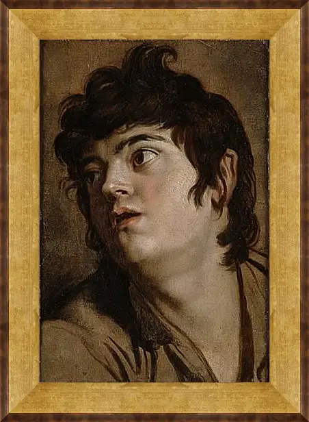 Картина в раме - Head of a Young Man. Питер Пауль Рубенс