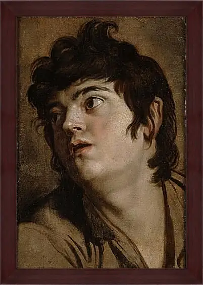 Картина в раме - Head of a Young Man. Питер Пауль Рубенс