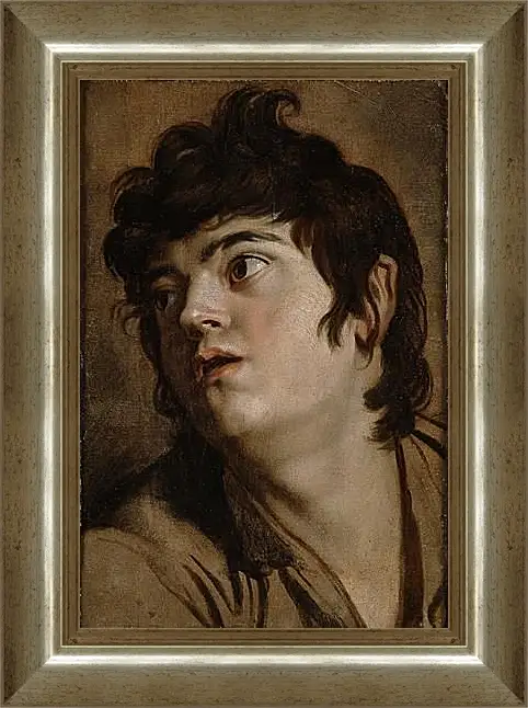 Картина в раме - Head of a Young Man. Питер Пауль Рубенс