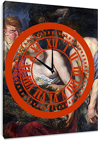 Часы картина - Аталанта и Мелеагра. Питер Пауль Рубенс