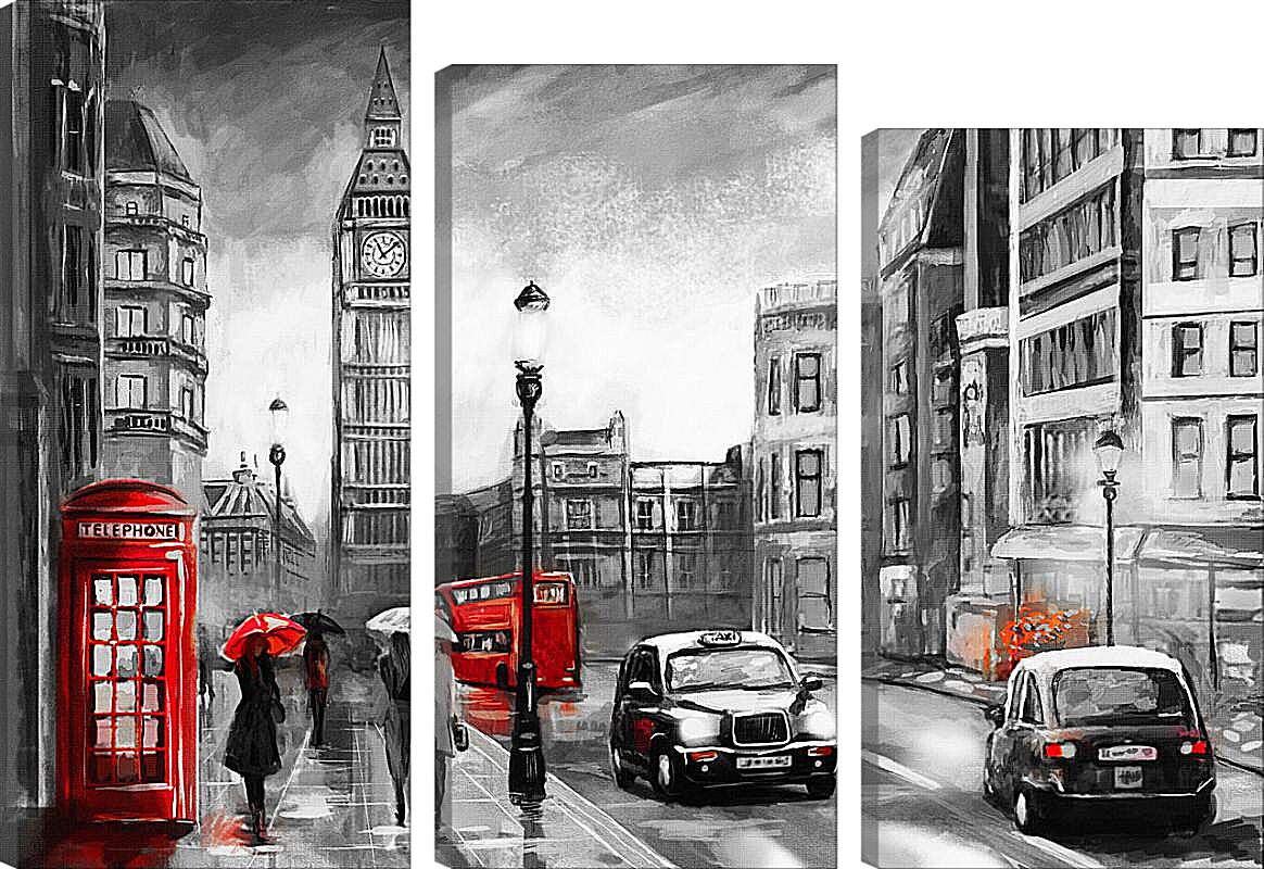 Модульная картина - Такси Лондон