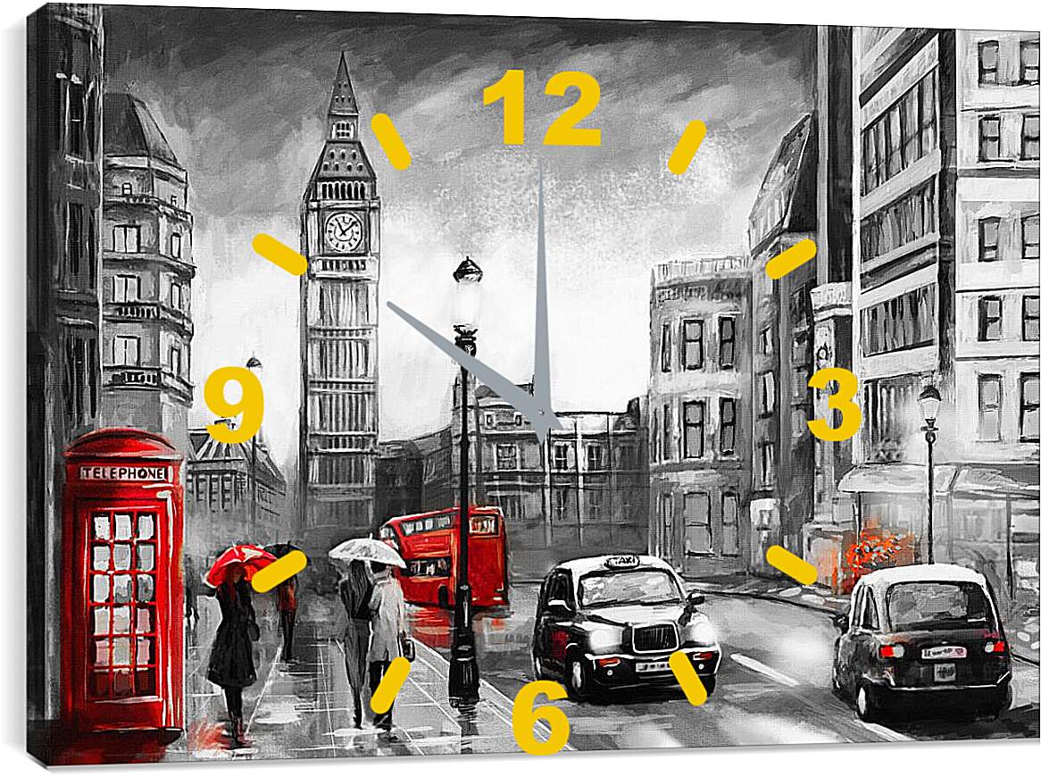Часы картина - Такси Лондон