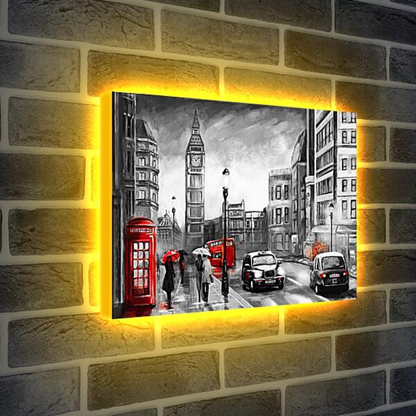 Лайтбокс световая панель - Такси Лондон