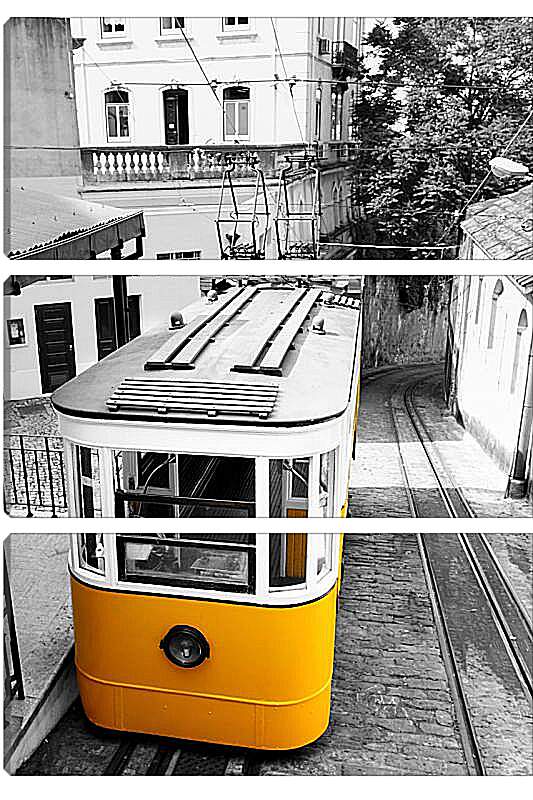 Модульная картина - Ретро трамвай