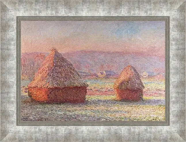 Картина в раме - Haystacks. Клод Моне