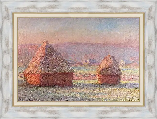 Картина в раме - Haystacks. Клод Моне