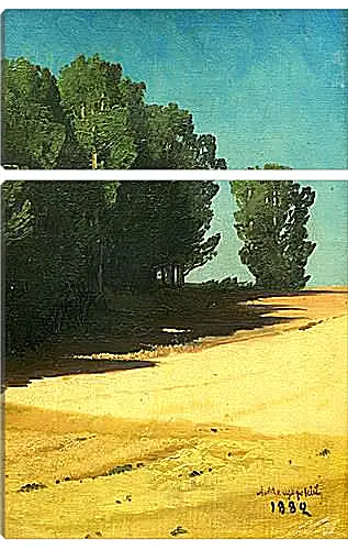 Модульная картина - Летний пейзаж. Мещерский Арсений