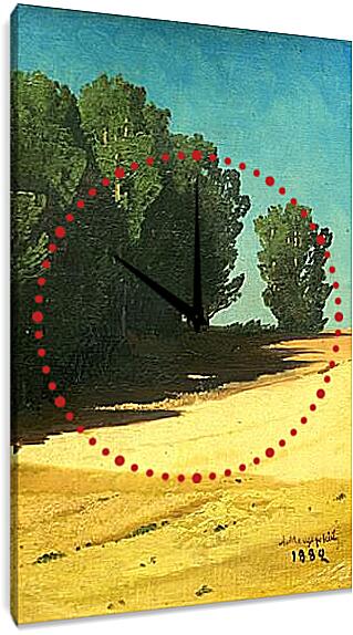 Часы картина - Летний пейзаж. Мещерский Арсений
