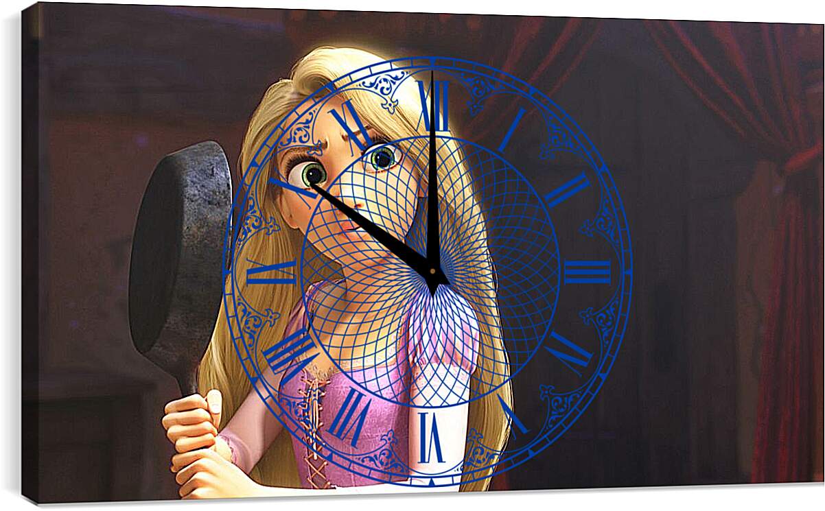Часы картина - Рапунцель