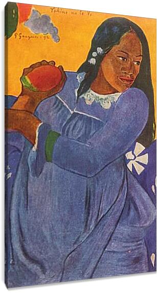 Постер и плакат - La femme au mango. Поль Гоген