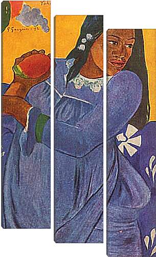 Модульная картина - La femme au mango. Поль Гоген