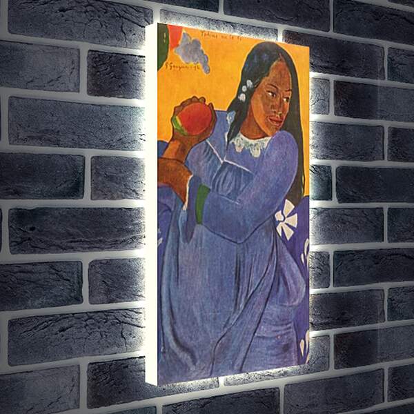 Лайтбокс световая панель - La femme au mango. Поль Гоген