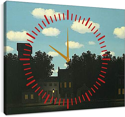 Часы картина - Империя света II. Рене Магритт