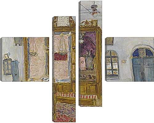 Модульная картина - INTERIOR  OF  THE  YEMENITE  HAGORAL  SYNAGOGUE,  JERUSALEM. Марк Шагал