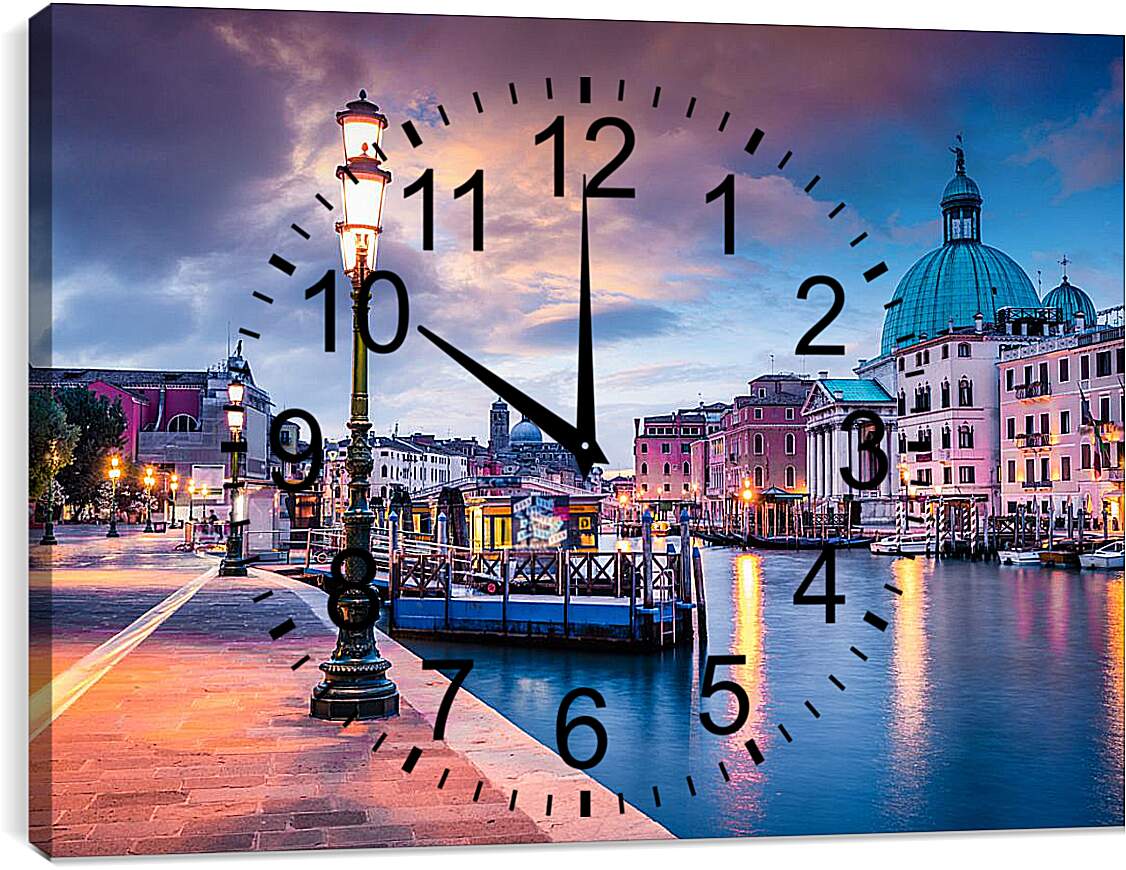 Часы картина - Венеция  церковь Сан-Симеоне Пикколо