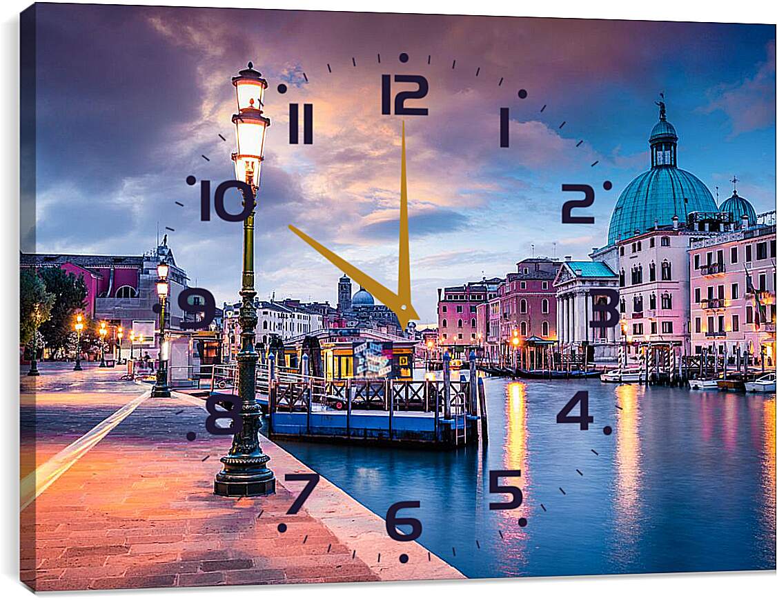 Часы картина - Венеция  церковь Сан-Симеоне Пикколо