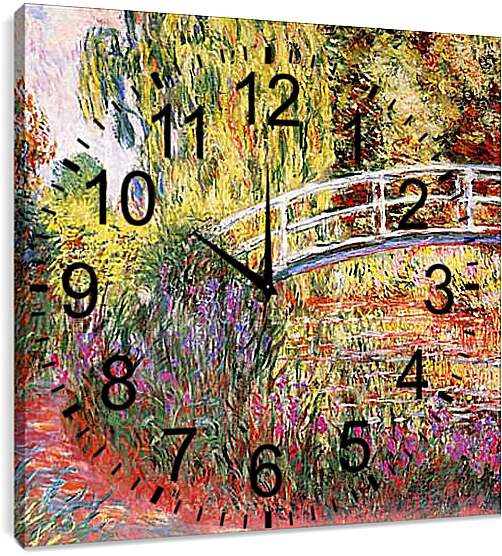 Часы картина - Le Bassin aux Nympheas. Клод Моне