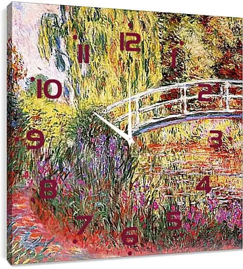 Часы картина - Le Bassin aux Nympheas. Клод Моне