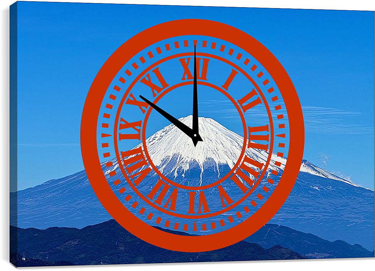 Часы картина - Гора Фудзияма