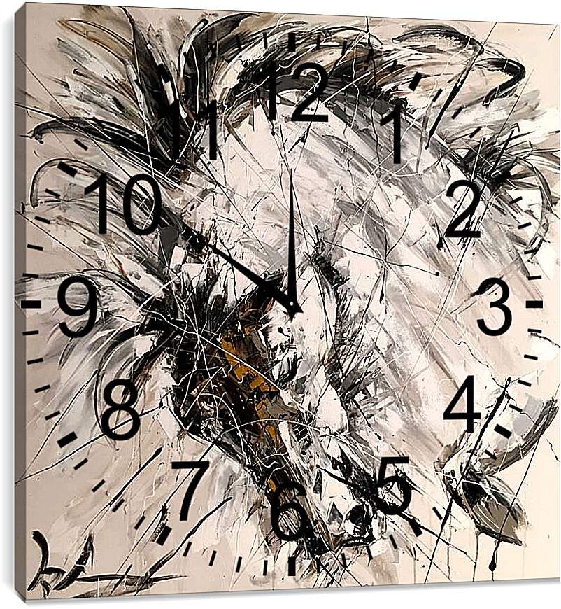 Часы картина - Конь