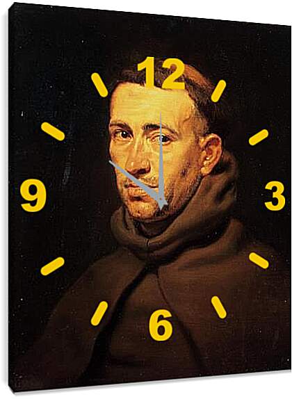 Часы картина - Head of a Franciscan Monk. Питер Пауль Рубенс