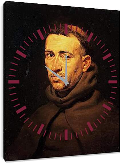 Часы картина - Head of a Franciscan Monk. Питер Пауль Рубенс