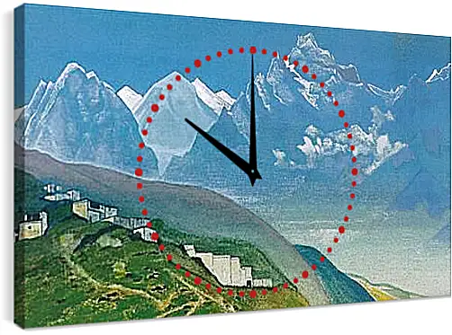 Часы картина - На Кайлас. Рерих Николай