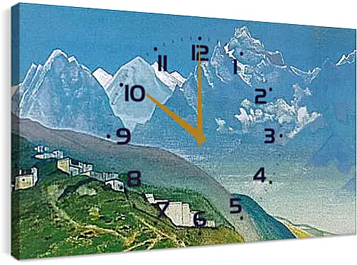 Часы картина - На Кайлас. Рерих Николай
