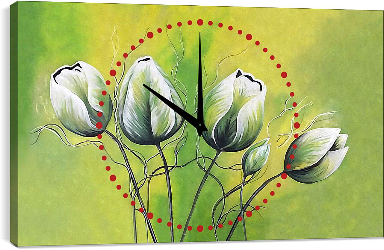 Часы картина - Тюльпаны АРТ