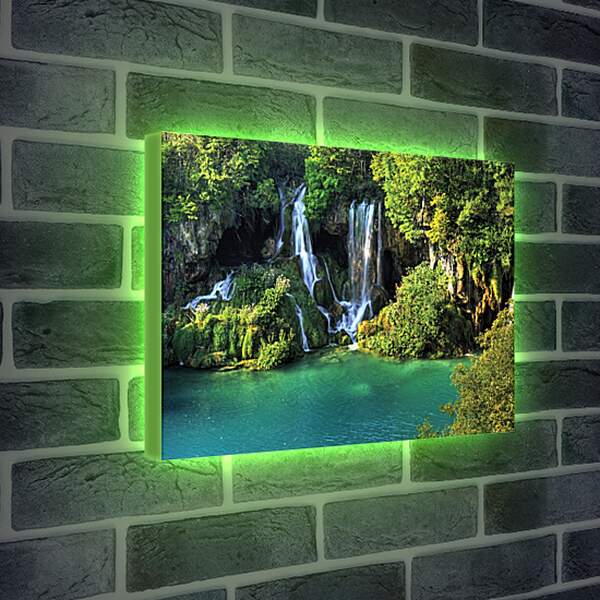 Лайтбокс световая панель - Водопады
