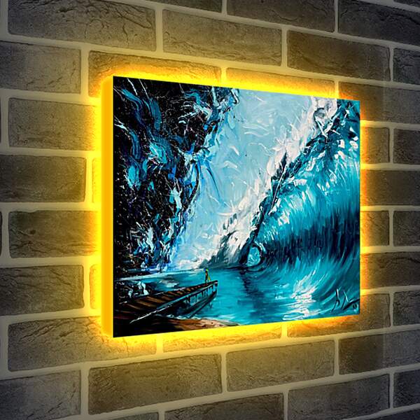 Лайтбокс световая панель - Волна