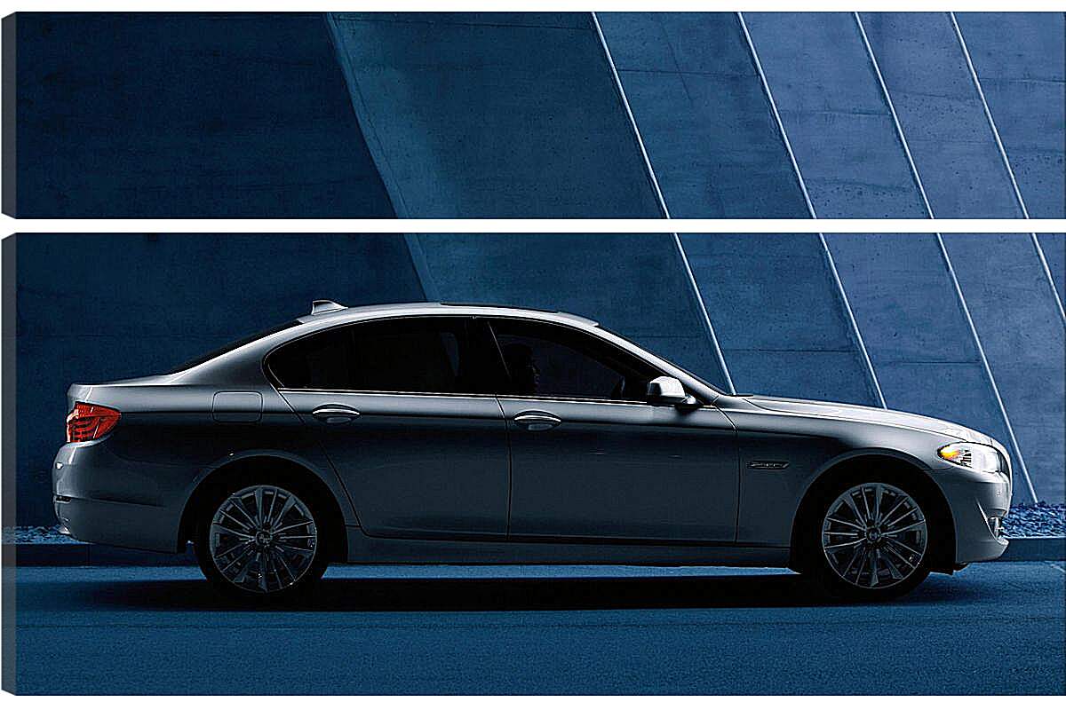 Модульная картина - BMW 5 серия в профиль