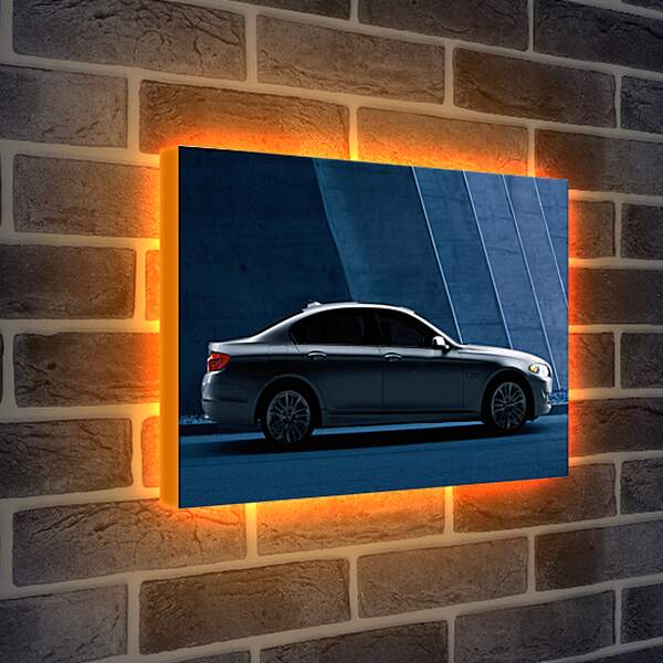 Лайтбокс световая панель - BMW 5 серия в профиль