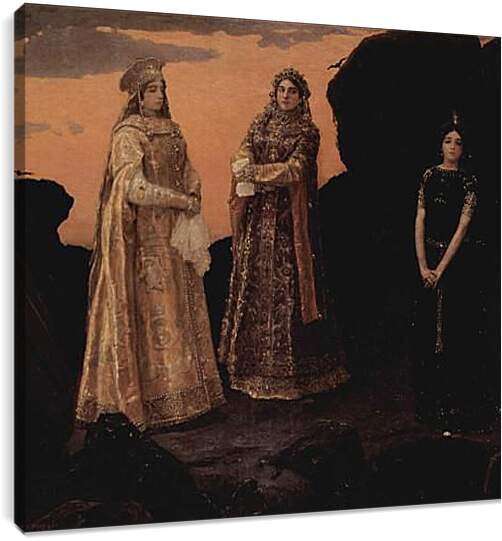 Постер и плакат - Три царевны подземного царств. Виктор Васнецов